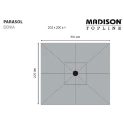 Madison Parasol Denia 200x200 Cm écru -Pas Cher Jardinoa Magasin 645801bbbcb9a5.22762311