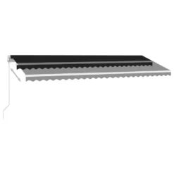 VIDAXL Auvent Manuel Rétractable Avec Led 500x300 Cm Anthracite -Pas Cher Jardinoa Magasin 645a959d784ff6.72973008