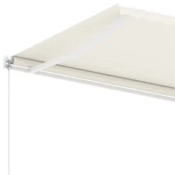 VIDAXL Auvent Manuel Rétractable Sur Pied 450x350 Cm Crème -Pas Cher Jardinoa Magasin 645a95ad577ee8.93191236