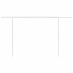 VIDAXL Auvent Manuel Rétractable Avec Led 4,5x3,5 M Orange Et Marron -Pas Cher Jardinoa Magasin 645a95c8d8fd96.17412558