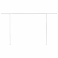 VIDAXL Auvent Manuel Rétractable Avec Led 4,5x3 M Jaune Et Blanc -Pas Cher Jardinoa Magasin 645a95d7d5d6c1.19483392