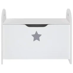 VIDAXL Banc De Rangement Pour Enfants Blanc 62x40x46,5 Cm Mdf -Pas Cher Jardinoa Magasin 645a96bb86a231.84513994