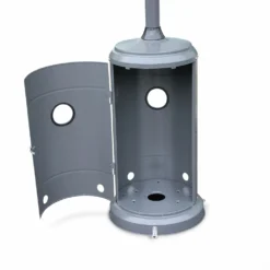 Chauffage D'extérieur Gaz 12.5kw - Finland - Parasol Chauffant Gris Réglable. Porte En Façade. Roulettes Et Housse -Pas Cher Jardinoa Magasin 645b907402b211.38971249