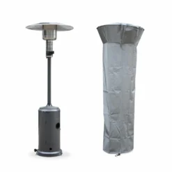 Chauffage D'extérieur Gaz 12.5kw - Finland - Parasol Chauffant Gris Réglable. Porte En Façade. Roulettes Et Housse -Pas Cher Jardinoa Magasin 645b90742e96f4.50713051