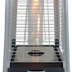 Chauffage D'extérieur - Sweden - Parasol Chauffant Gaz Pyramide. Design. Véritable Flamme. Roulettes Incluses -Pas Cher Jardinoa Magasin 645b907d63a018.63026934