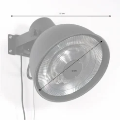 Parasol Chauffant électrique 2000w Mural - Lapland - Chauffage D’extérieur Type Halogène. 3 Niveaux De Chauffe (800w / 1200w / -Pas Cher Jardinoa Magasin 645b908d03f2b5.98471803