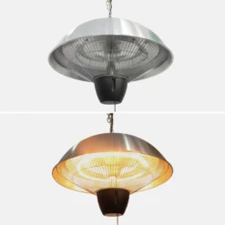 Parasol Chauffant électrique Suspendu 1500w – Oslo – Chauffage D’extérieur Type Halogène. Kit De Suspension Inclus (chaîne Et -Pas Cher Jardinoa Magasin 645b908fa6ad14.33308761