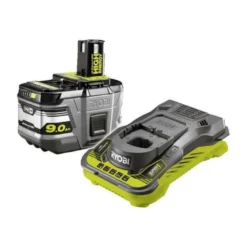 Ryobi 1 Batterie Lithium+ 18v - 9,0 Ah High Energy Et 1 Chargeur Ultra Rapide 5,0 A