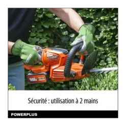 Taille-haies A Batterie 40v Dual Power Powdpgset44 - Lame 670 Mm, écartement 22 Mm - Batterie 40v 2,5ah Et Chargeur Inclus -Pas Cher Jardinoa Magasin 645b90f1c8eef0.11212309