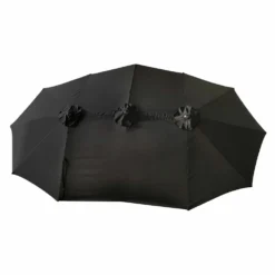Parasol Double 2,7x4,6m Linai Noir -Pas Cher Jardinoa Magasin 645b944688e0a2.78129386