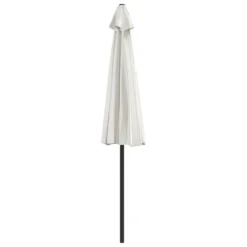 VIDAXL Parasol De Balcon Avec Mât En Aluminium Sable 270x144 Cm Demi -Pas Cher Jardinoa Magasin 645e3152bc1732.30809008