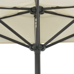 VIDAXL Parasol De Balcon Avec Mât En Aluminium Sable 270x144 Cm Demi -Pas Cher Jardinoa Magasin 645e3152c651b3.12738634