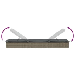 VIDAXL Transat Avec Table Gris Résine Tressée -Pas Cher Jardinoa Magasin 645ecef3d5caf0.25035478