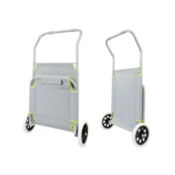 Transat Chaise De Plage A Roulette Vert Et Gris -Pas Cher Jardinoa Magasin 645ecef8a08925.46778537