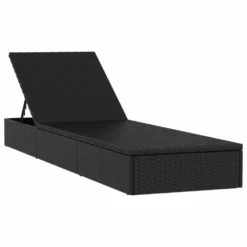 VIDAXL Transats 2 Pcs Avec Table Noir Résine Tressée -Pas Cher Jardinoa Magasin 645ecf025b3440.65286890