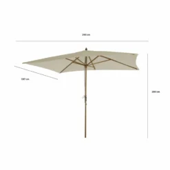 Parasol Droit Hoani En Bambou Contreplaqué Et Tissu Beige Clair -Pas Cher Jardinoa Magasin 646229b3ee0e07.62849901