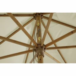 Parasol Droit Moana En Bambou Contreplaqué Et Tissu Beige Clair -Pas Cher Jardinoa Magasin 646229b596b8c6.94223414