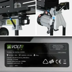 Fendeur De Bûches Horizontal électrique 52cm 2200w + Support Hauteur De Coupe 107.5cm -Pas Cher Jardinoa Magasin 64627b6abbc4b6.51317712