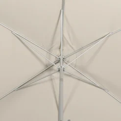 Parasol Wissant. 2x3m. Couleur Sable. Mât Central. Aluminium Anodisé Orientable. Manivelle D'ouverture -Pas Cher Jardinoa Magasin 64627e450c2b29.96280154