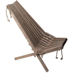 Chilienne En Bois Ecochair (coussin Offert) Aulne Gris -Pas Cher Jardinoa Magasin 6464ca6c8c0b34.84087485