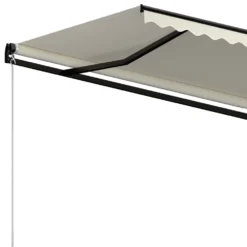 VIDAXL Auvent Manuel Rétractable 500x300 Cm Crème -Pas Cher Jardinoa Magasin 6467160f5755d7.60090011
