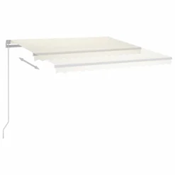 VIDAXL Auvent Automatique Avec Capteur De Vent Et Led 3,5x2,5 M Crème -Pas Cher Jardinoa Magasin 646716153071d8.80777363