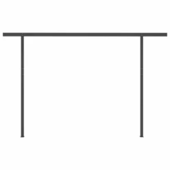 VIDAXL Auvent Automatique Rétractable Poteaux 4x3,5 M Orange Marron -Pas Cher Jardinoa Magasin 64671619d0c750.87661256