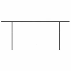 VIDAXL Auvent Manuel Rétractable Avec Poteaux 5x3 M Bleu Et Blanc -Pas Cher Jardinoa Magasin 6467161cbf4083.31884120