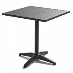 Plateau De Table En Aluminium Carrée Gris 70x70cm -Pas Cher Jardinoa Magasin 646bb2e52cc7b3.03298017