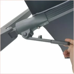 Parasol Déporté Marron Natural + Dalle Et Housse L400xh272xl300 - Jules - Cezare -Pas Cher Jardinoa Magasin 646bb5c35f3ca3.69711968