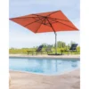 Parasol Déporté Terracotta + Dalle Et Housse L400xh272xl300 - Jules - Cezare