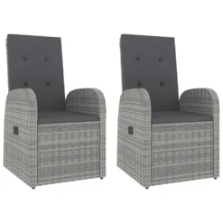 VIDAXL Ensemble De Salon De Jardin 3 Pcs Gris Poly Rotin Et Acacia -Pas Cher Jardinoa Magasin 646d1465e08bd3.66666391