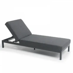 Ensemble Bain De Soleil Avec Tablette En Aluminium Gris -Pas Cher Jardinoa Magasin 646e011377fe45.81309445