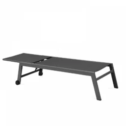 Lot De 2 Bains De Soleil En Aluminium Gris -Pas Cher Jardinoa Magasin 646e012819b1a8.54513455