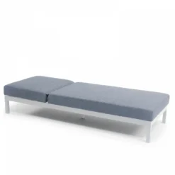 Lot De 2 Bains De Soleil Avec Tablettes En Aluminium Blanc -Pas Cher Jardinoa Magasin 646e012da4db94.74971257