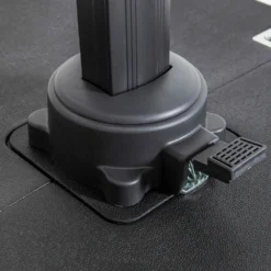 Parasol Déporté 2x3 M Et 4 Dalles Lestées Aluminium Gris Anthracite -Pas Cher Jardinoa Magasin 646e58da8d5964.35017465