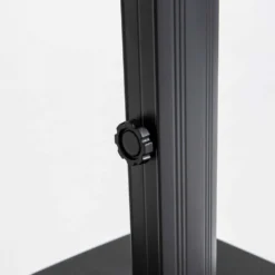 Parasol Déporté 2x3 M Et 4 Dalles Lestées Aluminium Gris Anthracite -Pas Cher Jardinoa Magasin 646e58dabfd715.61423575