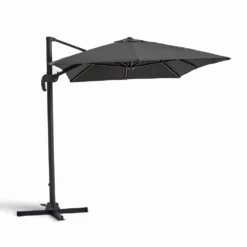 Parasol Déporté 2x3m En Aluminium Gris Anthracite -Pas Cher Jardinoa Magasin 646e58f2037082.44742778