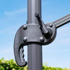 Parasol Déporté 3x4m En Aluminium Gris Anthracite -Pas Cher Jardinoa Magasin 646e58fd290fd8.53664522