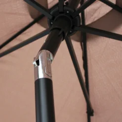 Parasol Droit Inclinable 3m Et 4 Dalles à Lester Remplissables Taupe -Pas Cher Jardinoa Magasin 646e5913608675.32102207