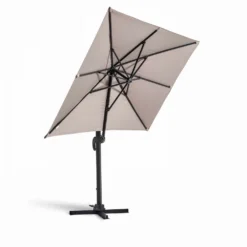 Parasol Déporté 2x3m En Aluminium Taupe -Pas Cher Jardinoa Magasin 646e5919c195e2.32894378