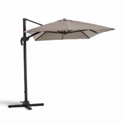 Parasol Déporté 2x3m En Aluminium Taupe -Pas Cher Jardinoa Magasin 646e5919e2a9d5.38447340