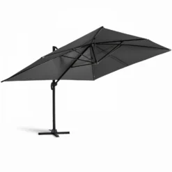 Parasol Déporté 3x4m Et 4 Dalles Lestées Aluminium Gris Anthracite -Pas Cher Jardinoa Magasin 646e591e3e0d95.42561975