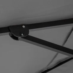 Parasol Déporté 3x4m Et 4 Dalles Lestées Aluminium Gris Anthracite -Pas Cher Jardinoa Magasin 646e591e739db2.01285352