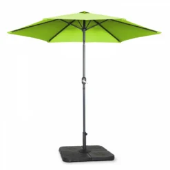 Parasol Droit Inclinable 3m Et 4 Dalles à Lester Remplissables Vert -Pas Cher Jardinoa Magasin 646e591f3a31f2.14606087