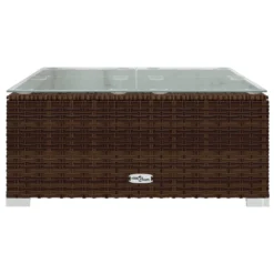 VIDAXL Salon De Jardin 3 Pcs Avec Coussins Résine Tressée Marron -Pas Cher Jardinoa Magasin 646f533349fc67.02134980
