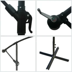 Oahu - Parasol Déporté Rond Diamètre 3 Mètres - Acier - Housse De Rangement - Protection Uv - Ouverture Facile 7 Oahu - Parasol Déporté Rond Diamètre 3 Mètres - Acier - Housse De Rangement - Protection Uv - Ouverture Facile -Pas Cher Jardinoa Magasin 646f550b328757.98242942