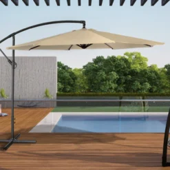 Oahu - Parasol Déporté Rond Diamètre 3 Mètres - Acier - Housse De Rangement - Protection Uv - Ouverture Facile 9 Oahu - Parasol Déporté Rond Diamètre 3 Mètres - Acier - Housse De Rangement - Protection Uv - Ouverture Facile -Pas Cher Jardinoa Magasin 646f550b7400e7.83478795