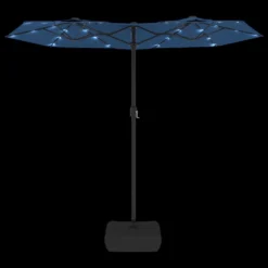 VIDAXL Parasol à Double Tête Avec Led Bleu Azuré 316x240 Cm -Pas Cher Jardinoa Magasin 6470a72f0fb334.76766284