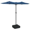 VIDAXL Parasol à Double Tête Avec Led Bleu Azuré 316x240 Cm